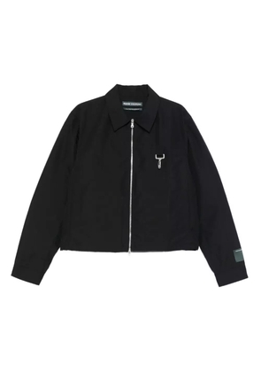 Reese Cooper zip-up shirt jacket - Black