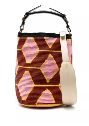 colville medium Hexagon Cylinder bag - Brown