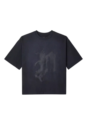 Purple Brand abstract-print cotton t-shirt - Black