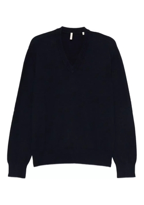 Sunflower V-neck sweater - Blue