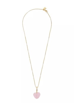 Crystal Haze Jelly heart necklace - Gold