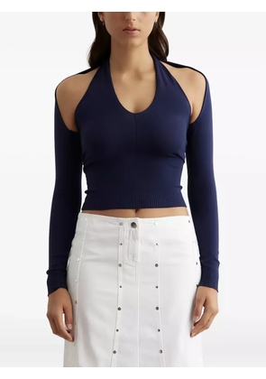 Gimaguas open-back long-sleeved top - Blue