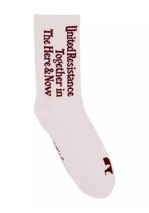 Courrèges United Resistance socks - Pink