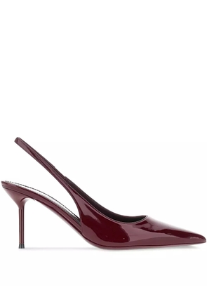 Paris Texas 70MM Lidia slingback pointed-toe pumps - Red