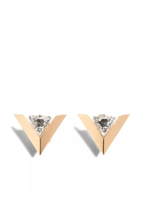 Valentino Garavani Je Les V-Metal and crystal earrings - Gold