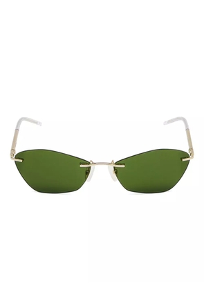 Alexander McQueen cat-eye frame sunglasses - Gold