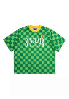 Sinclair checkerboard-pattern T-shirt - Green