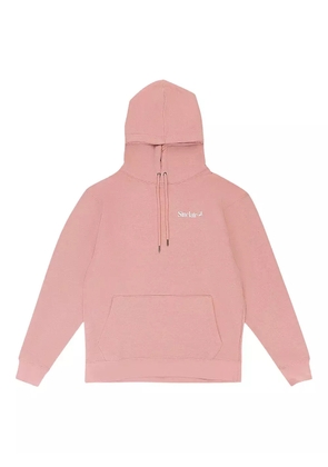 Sinclair embroidered-logo hoodie - Pink