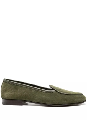Scarosso Nele suede loafers - Green