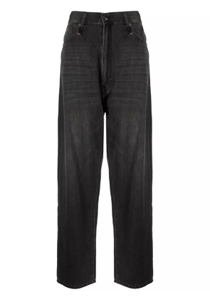 R13 mid-rise wide-leg jeans - Black