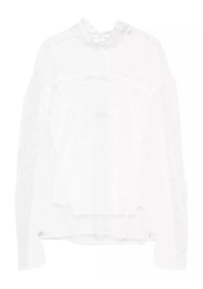 TWINSET lace mock-neck top - White