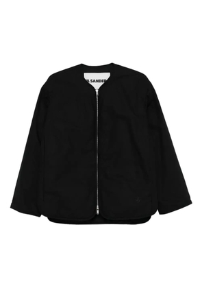 Jil Sander zip-front quilted coat - Black