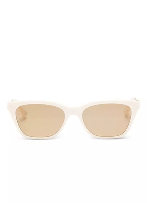 A BATHING APE® logo-plaque sunglasses - Neutrals
