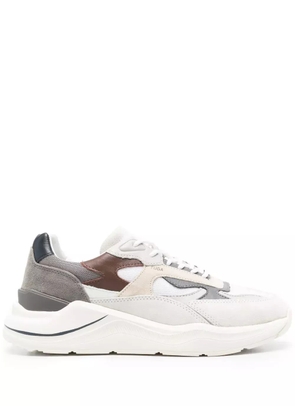 D.A.T.E. leather panelled sneakers - White