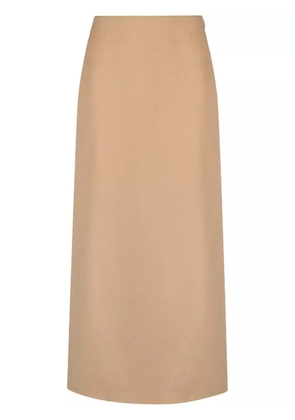 By Malene Birger Palomie wool midi skirt - Neutrals