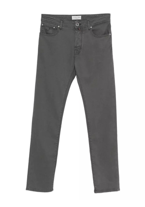 Jacob Cohën button-fly stretch-cotton pants - Grey
