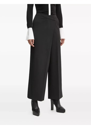 Karl Lagerfeld wrap-front pants - Black