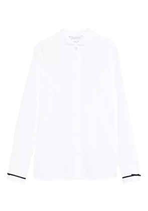 Max Mara Otranto piped-trim shirt - White