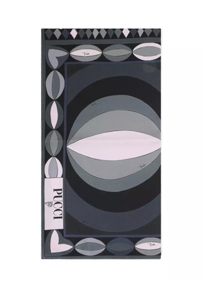 PUCCI geometric-pattern silk scarf - Black