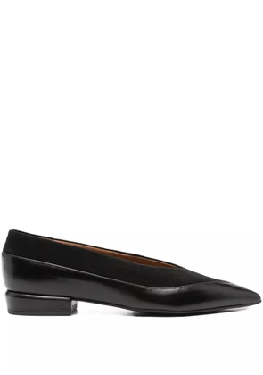ANGEL ALARCON pointed-toe suede-leather pumps - Black