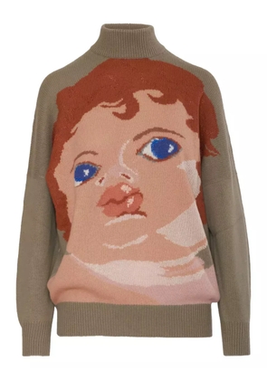 Krizia Pre-Owned patterned sweater - Brown