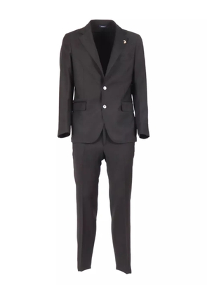 Tombolini notched-lapel single-breasted suit - Black