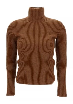 Max Mara ribbed turtleneck sweater - Brown