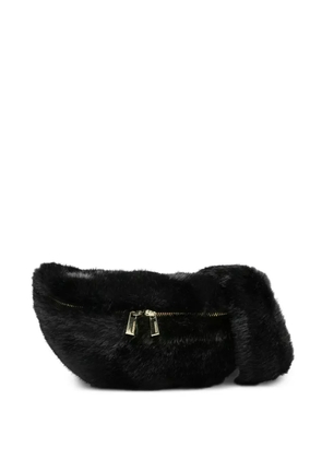 Max & Moi logo-engraved curved bag - Black