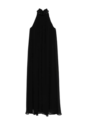 P.A.R.O.S.H. embellished-halterneck dress - Black