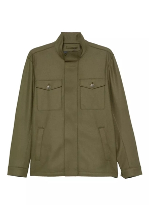 Herno flap-pocket military jacket - Green