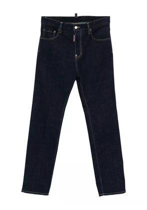 DSQUARED2 logo-patch jeans - Blue