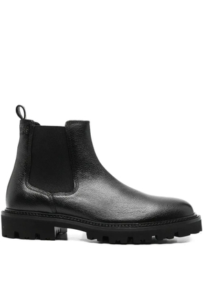 BOSS textured Chelsea boots - Black