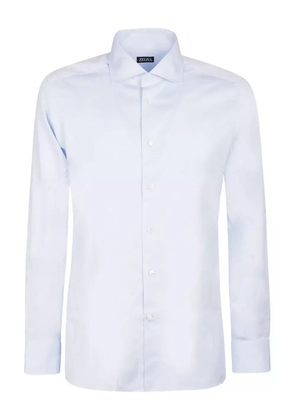 Zegna button-down cotton shirt - Blue