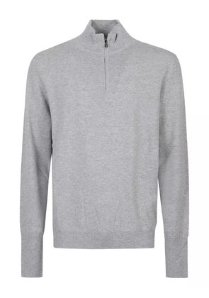 Ballantyne high-neck zip-up sweater - Grey
