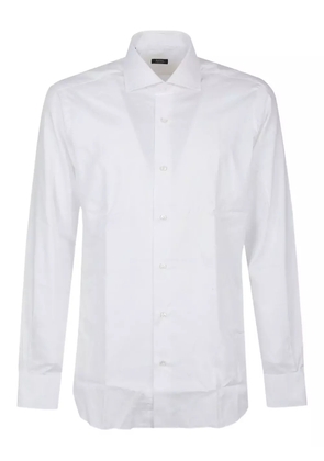 Barba long-sleeved buttoned-down shirt - White