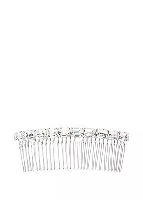 Maison Michel crystal-embellished hair comb - Silver