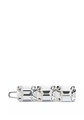 Maison Michel crystal-embellishment hair clip - Silver