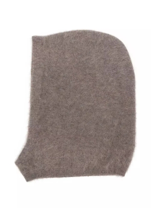 Lisa Yang brushed balaclava - Brown