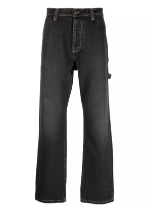 Winnie NY logo-patch regular jeans - Black