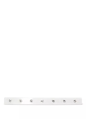 Maison Michel Stacy crystal-embellishment hair clip - White