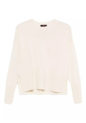 Incentive! Cashmere ribbed cashmere sweater - White