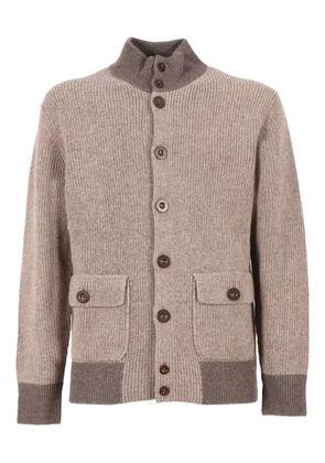 Ballantyne ribbed wool cardigan - Brown