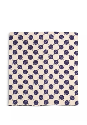 Mila Schon Vintage Pre-owned polka-dot pocket handkerchief - White