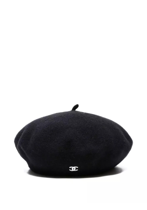 CHANEL Pre-Owned 1998 wool beret - Blue