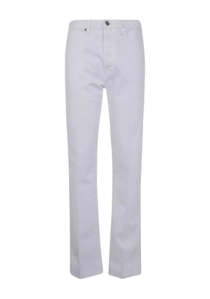 FRAME pressed-crease jeans - White