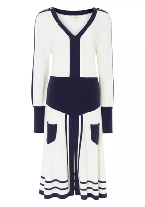 Temperley London Bretton knitted midi dress - White