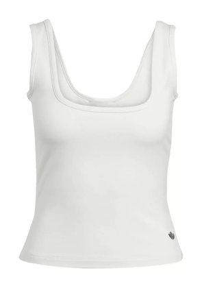 adidas square-neck sleeveless top - White