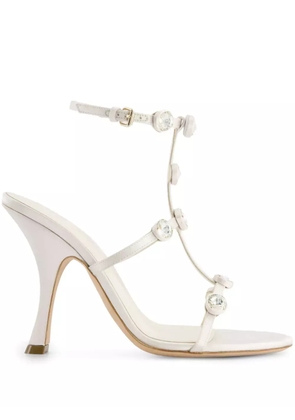 Giambattista Valli 110mm rhinestone-embellished - White