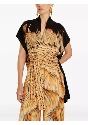 Lenny Niemeyer abstract-print belted jacket - Neutrals