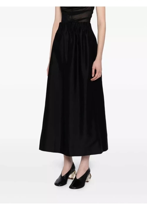 YEAREAST gathered-detail skirt - Black